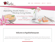 Tablet Screenshot of payathairestaurant.com